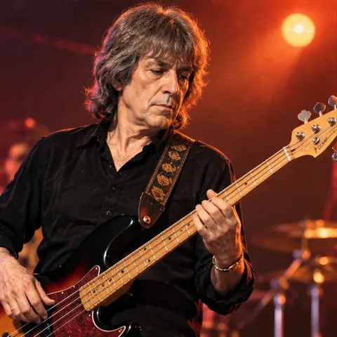 Portrait illustré de Bill Wyman